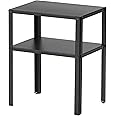 IKEA Bed/Sofa Side Table with Storage Space - Black(37 X 28CM) by STOCKLAND (Metal)