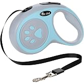 MADPET Otomatik K&ouml;pek Tasması 3 Metre Mavi &ndash; Geri &Ccedil;ekilebilir Kilitli Makara Sistemi &ndash; Dayanıklı Şerit Halat &ndash; Ergonomik Kaym