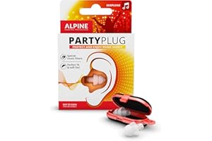Alpine PartyPlug Ear Plugs - Ear Protectors for Music (Parties, Festivals & Concerts) - Perfect Sound Reduction - Hypoallerge