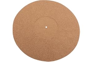 Toddmomy Plattenspieler Matte Kork 11.7 Zoll Vinyl Record Pad Antistatisch Rutschfest Schallplatten Schutz Schwingungsdämpfer Für Dj- & Vj-Equipment