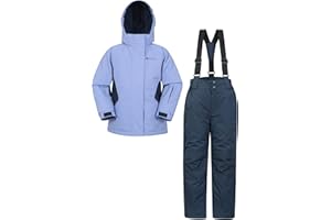 Mountain Warehouse Kinder-Ski-Set aus unisex Winterjacke und Hose - Zweiteiler für Winter und Schnee, Winterset/Regen-Set für Jungen und Mädchen, Regen-Ganzkörperanzug