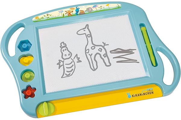 Simba 109462219 - Tableau à peindre KikaNinchen, 4 tampons, stylo magnétique, 45 cm, à partir de 3 ans