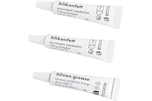 Snapworld-Kaffee Grasso in silicone per macchine da caffè automatiche per tubetti da 6 g, adatto per alimenti per gruppi di brodo, guarnizione O-Ring EPDM VMQ MVQ NBR FKM (3 tubi da 6 g)