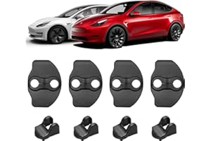 BASENOR 2019-2024 Tesla Model 3 Model Y Coperchio della serratura della porta Protezione Chiusure Coperchio Copriporta Set di 8