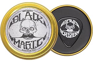 THE VINTAGE GROOMING CO. Death Grip Black Magic Moustache Wax | Extra Strong & Extra Tacky | 1oz (Bone Crusher)