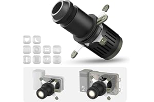 ZHIYUN Mini Foco (Montura ZY) Kit de snoot óptico cónico Accesorio para proyector de iluminación de Video para Estudio de fotografía con 10 gobos Formas de Corte Adecuado para X100/X60/CX100/G60/CX50