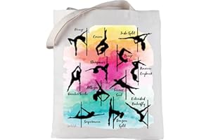 LEVLO Borsa a tracolla in tela per pole dance regalo per amanti della pole dance poledancer borsa a tracolla merch pole dance