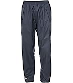 33,000ft Regenbroek voor dames, waterdicht, full zip, wandelbroek, ademend, fietsbroek, winddicht, outdoorbroek met zakken, donkerblauw, 40