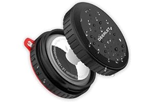 DEERLET Airtag Hülle, IPX8 Wasserdicht Halterung Mit Ultra Steuerrohr Aufkleber, Hartes PC-Material, für Auto, Fahrrad, Motorrad, Wallet, Gepäck, Zubehör, Kompatibel Mit Apple Airtag