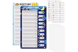 APOMOONS 2 tavole di controllo per bambino, agenda di routine giornaliera