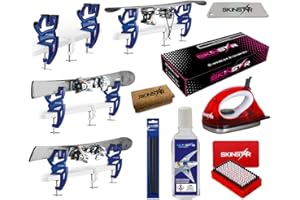 SkinStar Skiwax - Set di attrezzi per sci/sci/sci/cera, 8 pezzi