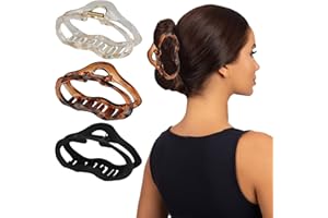 HDHGXUJRD Große Haarklammer für Dickes Haar,3 Stück Starker Halt Haarklammern Groß für Frauen,Rutschfestes Claw Clip für Langes Haar,Haarstyling-Zubehör für Mädchen, Damen Haarspangen 11 cm