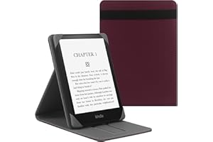 ZOENHWA Coque de Protection Universel pour 6.8" Kindle Paperwhite Tolino E-Reader, Compatible 6-6.8” Pocketbook/Sony/Kindle 2022 /Kobo Clara 2E/Kobo Clara HD étui Housse avec Support,Violet