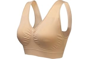 wealsex Lot de 1/2/3 Soutiens-Gorge de Sport sans Armature Coton Push Up Brassière sans Couture Très Grande Taille 3XL 4XL 5XL 6XL