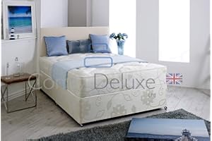 Comfy Deluxe LTD Dorset Bed Set With Quilted Othopedic Mattress and Leather Headboard (4FT - 2 DRAWERS FOOT END)