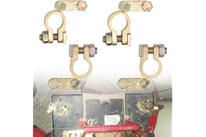 ZoeTekway 4 sztuki zacisków do akumulatora, wtyczka akumulatora samochodowego, zaciski biegunowe, uniwersalne zaciski przyłączeniowe do łodzi, zaciski biegunowe akumulatora ze sworzniem, baterie 12 V i 24 V