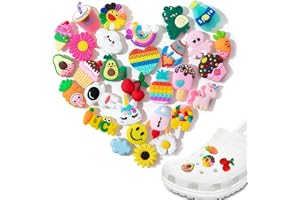 MAYCREATE® Clog Slippers Charms Assorted Cartoon Clog Slipper Charm for Girls Rubber Charms for Clogs Slipper Casual Decoration Charm Fashion Clogs