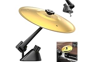 SHENGRUILI Car Crash Becken,Autounfall cymbals,Drum Cymbals für Auto,Auto Vehicles Inneneinrichtung,Mini Trommel Becken für Auto,Autounfall Schlagzeug Musikinstrumente Ornamente Für Alle Arten Von Fahrzeugen