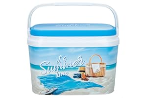 ColorBaby Aktive 62249 Glacière de Plage/Petit réfrigérateur Porte-Nourriture, capacité 6 L, Dimensions 29 x 19 x 20,5 cm, réfrigérant de Plage Rigide, Facile à Transporter, Multicolore, Normal