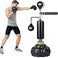 PROFFIX Punching Bag with Stand, Boxing Bag for Teens & Adults - Height Adjustable - Speed Bag for Training, Boxing Equipment, Stress Relief & Fitness (Adult Boxing Trainer)