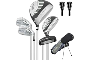 XDriveMax 5/6 Pieces Junior Golf clubs, Golf Set (5-8)(9-12)(12-14) Includes Stand Bag, 1# Drive, 5# Hybrid, 6/7#, 9/P# Irons and Putter Right Hand