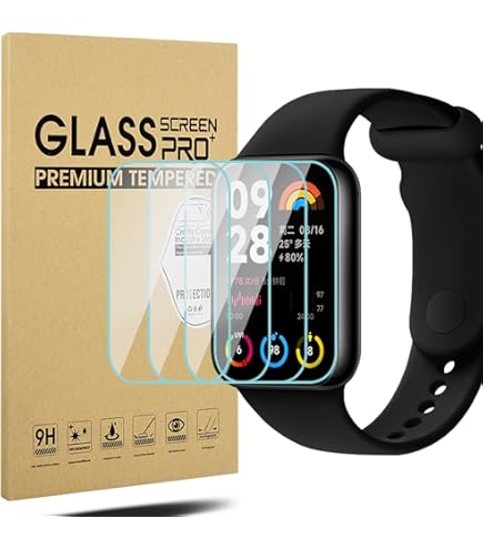 Custodia Xiaomi Mi Band 7 GEJEFA - Copertura Completa Con Vetro Temperato Integrato Trasparente/Nera - Foto 3