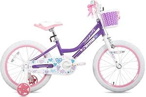 JOYSTAR Angel 14/16/18 Inch Kids Bike for 3-8 Years Old Girls,14/16/18 Inch Girls Bikes with Stabilisers and Basket,multiple colors