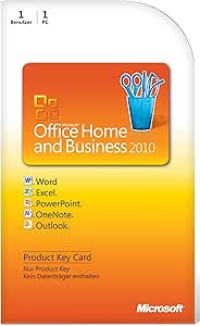 Microsoft Office Home And Business 10 Product Key Card Amazon De Software
