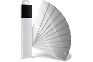 KISTEK® Ersatzklingen für Universalschaber 98-102mm [10 Stück] - Extra scharfe Federstahl-Klingen - Ideal als Ceranfeldschaber, Tapetenschaber, Kochfeldschaber - KISTEK® Schaber Ersatzklingen