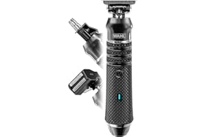 ‎WAHL Wahl Pro Series High Visibility Trimmer, dicht schneidender Schneidsatz, Lithium-Ion, völlig abwaschbar Barttrimmer, Grooming Kit, austauschbare Köpfe, kabellos, dicht schneidend