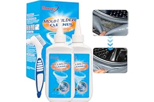 Deuvuo Mould Remover Gel UK 280g, 2 Pack Mold And Mildew Remover Gel With Brush For Washing Machine, Mould Extreme Gel For Bathroom, Painted Walls, Tiles, Ceiling, Window Seals, Wood (2x 5Fl Oz)