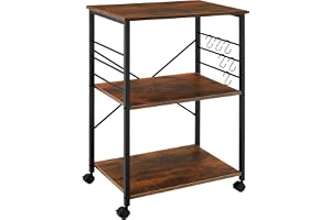 Serveringsvagn Rugby 65,5x45,5x88,5cm (Industriellt mörkt trä)