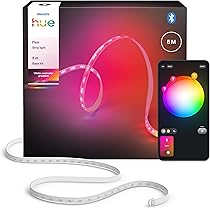Hue Flux 10 meter LED strip, 2000 lm, levendige kleur en sfeer, flexibele binnenverlichting, Chromasync™ kleurovergangen, RGBWWIC, inkortbaar, verlengbaar, herbruikbaar, app- en spraakbediening