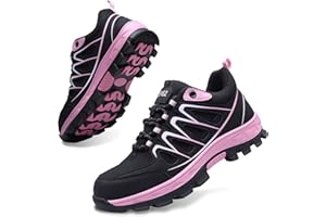 SPIEZ Zapatos de Seguridad Unisex con Puntera de Acero, Zapatillas de Trabajo a Prueba de pinchazos para Hombres y Mujeres, Zapatos de Trabajo Suaves para Trabajo Industrial y Uso Diario