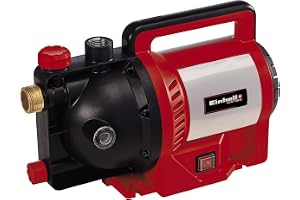 Einhell trädgårdspump GC-GP 1250 N/1 (1 200 W, max. 5 000 l/h, max. Flödeshöjd 50 m, vattennivåindikator, vattenpåfyllningsöppning/dräneringsskruv, frostskydd, termoskydd)