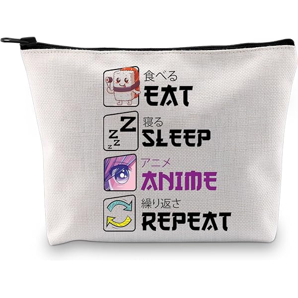 LEVLO Kosmetiktasche Mit Cartoon-Muster – 23x17 Cm, Baumwoll-Leinen, Reißverschluss, Inspirierender Spruch