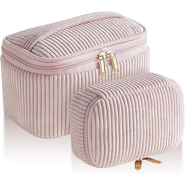 Mathilde M Kosmetiktasche Damen – Kleine Reisetasche Aus Polyester, Rosa, 21x15x4 Cm