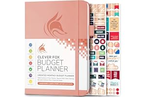 Clever Fox Budget Planner - Expense Tracker Notebook. Monthly Budgeting Journal, Finance Planner & Accounts Book to Take Control of Your Money. Undated - Start Anytime, Soft Peach Pink, A5