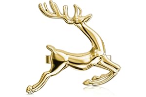 ZeeDix Christmas Deer Napkin Rings Set of 6, Gold Napkins Ring Rustic Dinner Tables Setting Decoration for Wedding Receptions, Christmas, Thanksgiving Holiday Party Dinner Parties
