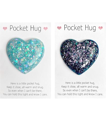 Câlin De Poche En Forme De Cœur – Pierre Naturelle Inspirante, Galet Réconfortant Pour Stress, Anniversaire & Saint-Valentin