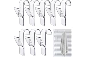 REALURE 8 Pezzi Ganci Termoarredo Bagno, Ganci Per Termoarredo Bagno, Appendini Accappatoio Bagno, Adatto a Tutti I Termosifoni Standard, Porta Asciugamani Per Scaldasalviette, Accappatoio in Plastica