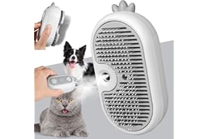 TOHDNC TOHDHC Cat Steam Brush - Self Cleaning Steam Pet Brush for Cats Shedding, Removing Knots & Loose Hair