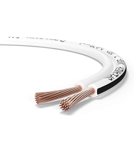 GearIT Lautsprecherkabel 10 AWG – 30,5 M, OFC-Kupfer, Für Innen- & Außenbereich