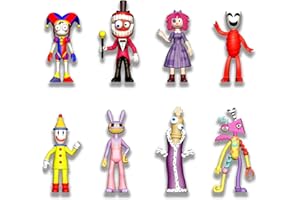 Genshii The Amazing Digital Circus Collection Doll Set Action Figures Animation Mini Toys Suitable for Kids Adults Fans