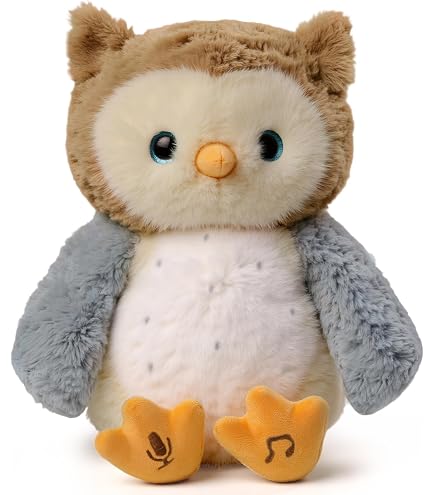 Heunec Softissimo Chouette Plush Owl Stuffed Animal Toy - View #3