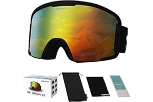 OUTDOORSPARTA Occhiali da sci adulti - Casco compatibile Occhiali da sci per gli uomini e le donne