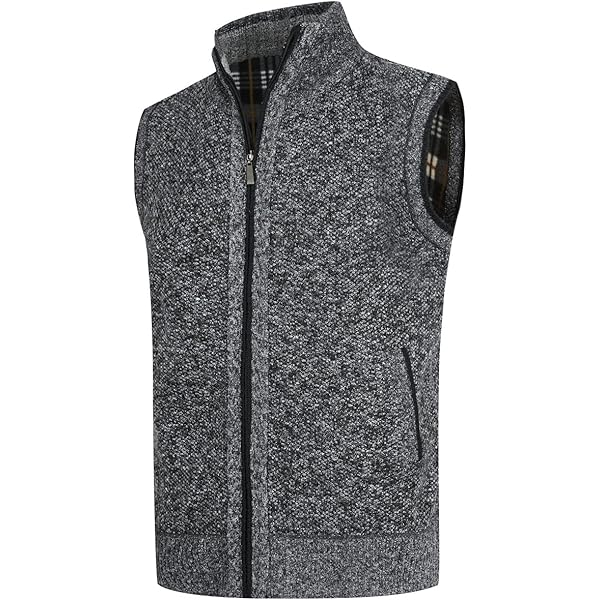 Harbrosrce Heren PU-leren Gilet met Fleece Voering, Vintage Retro Leren Gilet, Motorjas, Biker, Warm, Casual, V-hals, Mouwloos Jacket, B-Zwart, S