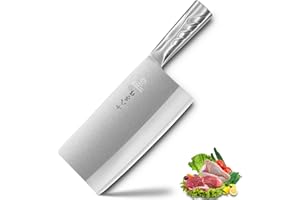 SHI BA ZI ZUO Coltello da cucina 8 pollici Versatile mannaia da macellaio Coltello tritatutto per affettare carne tritare ossa per la cucina domestica e il ristorante