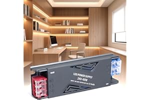 SUCIKORIO LED Trafo 24V 60W Transformator AC 230V Na DC 24 Volt 2,5A Ultra Cienki Zasilacz LED O Stałym Napięciu 24V Przełączalny Transformator Niskonapięciowy Do Lamp LEDs, Taśm LEDs, Wnętrz
