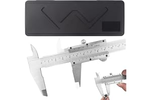 Rierousy Edelstahl Messschieber 150MM Präzisionsmessschieber mit Feststellschraube, Schieblehre, Messschieber Digital für Haushalt und Industrie MessungMessschieber Analog